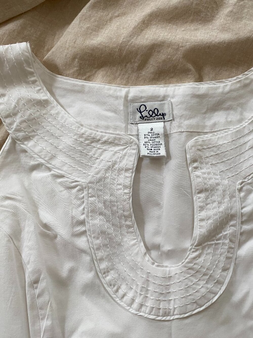Lilly Pulitzer White Top - Picture 2 of 6